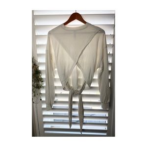 Athleta backless sweatshirt